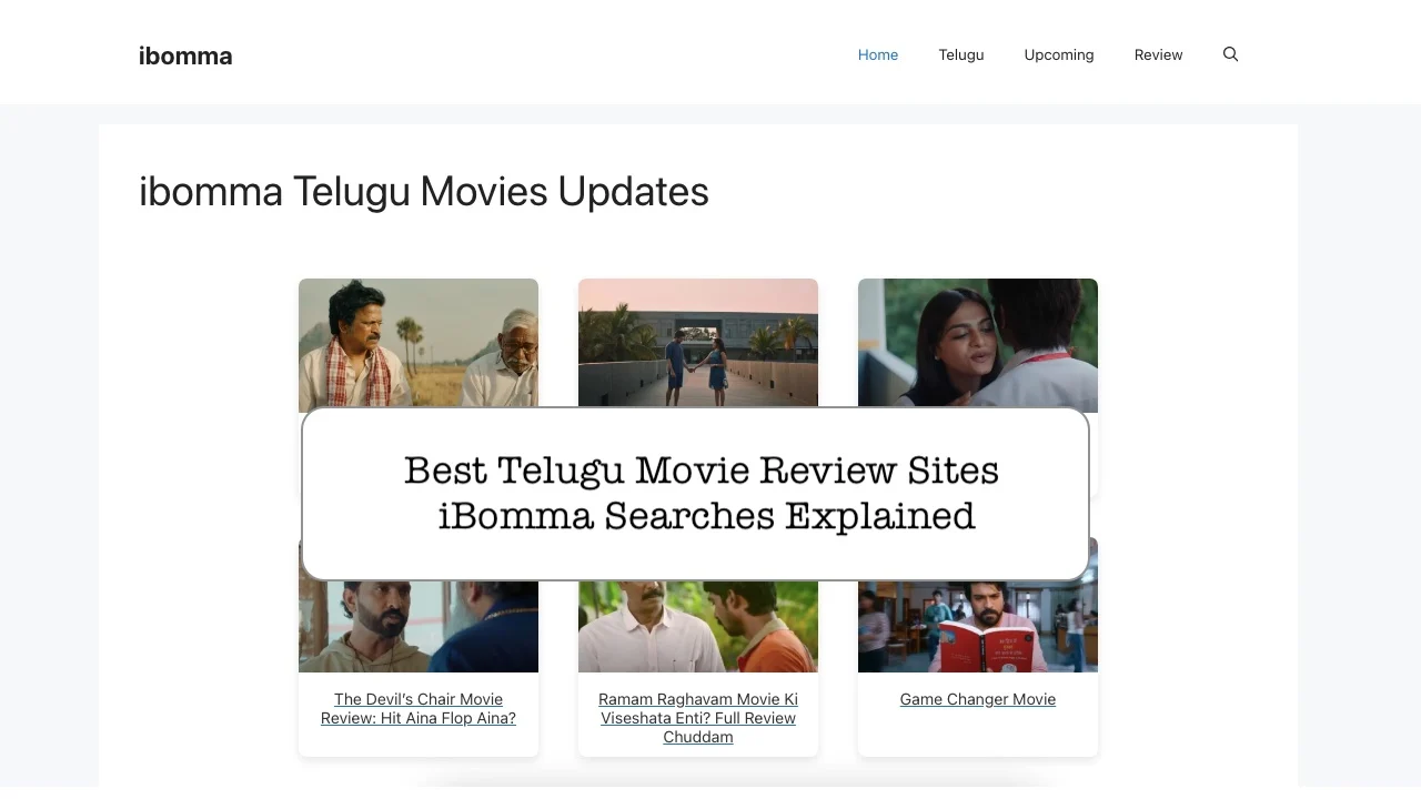 Best Telugu Movie Review Sites iBomma Searches Explained