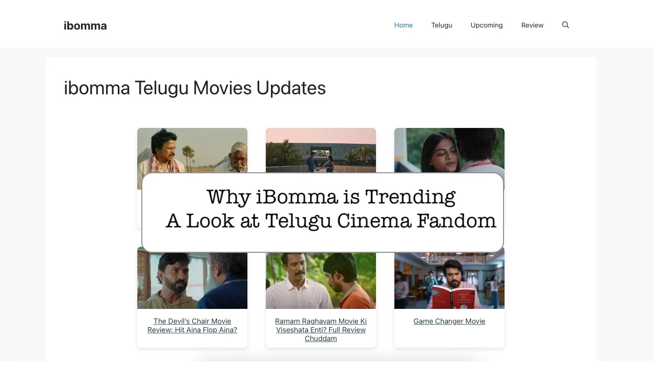 Why iBomma is Trending A Look at Telugu Cinema Fandom